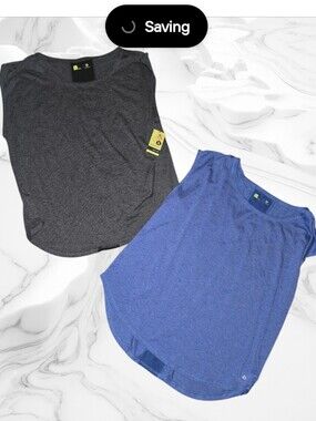 2 Xersion Women's Tank Top Duo - Blue & Charcoal